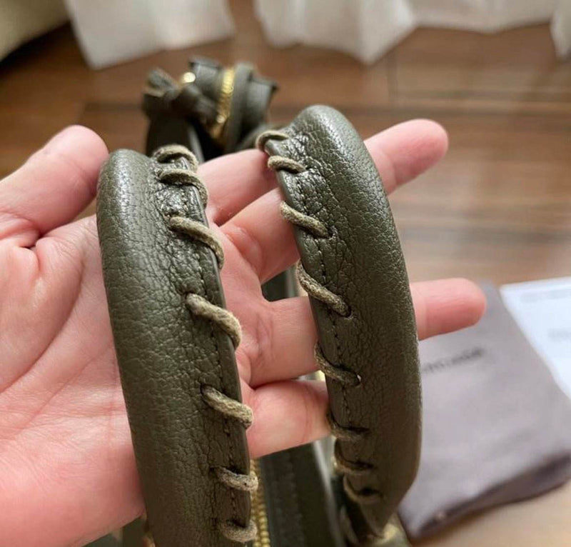 Balenciaga classic mini city bag 24 verty army authentic - Velouré