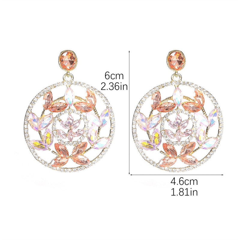 exaggerated crystal earrings - Velouré