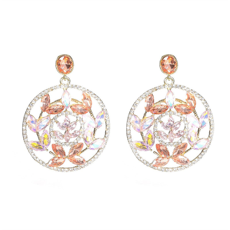 exaggerated crystal earrings - Velouré