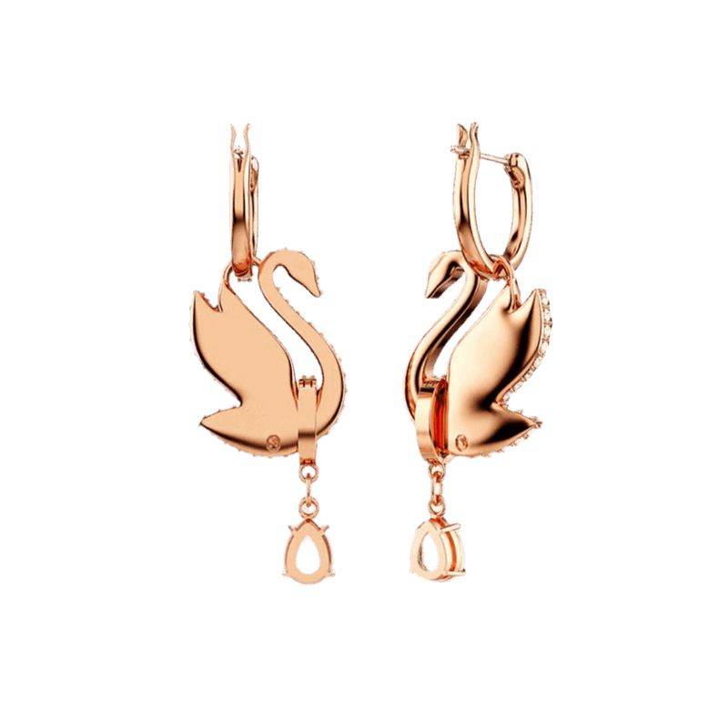 Pre - owned SWAROVSKI Swan drop earrings - Velouré