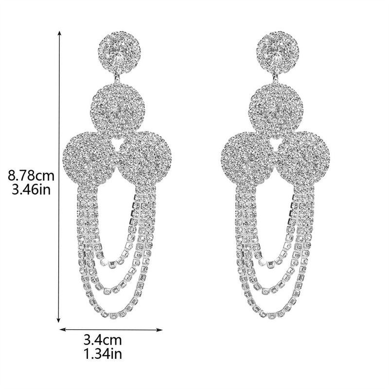 Shiny Rhinestone Earrings - Velouré