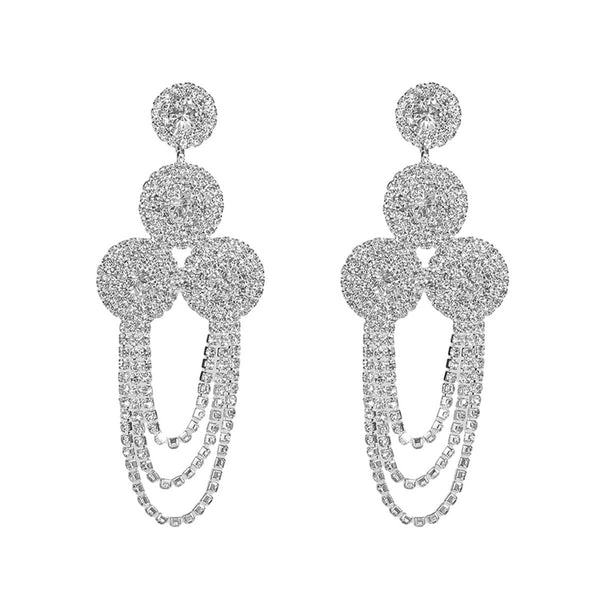 Shiny Rhinestone Earrings - Velouré