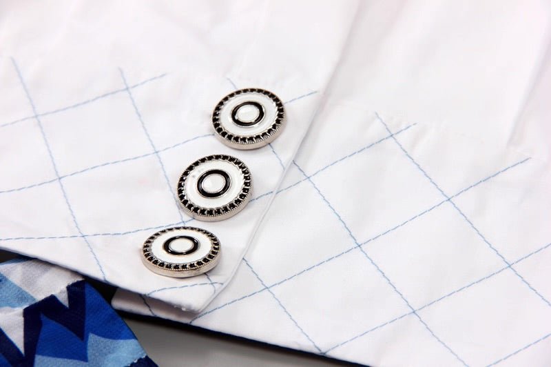 Tops Print Pleated Cake Skirt silm Elegant Women's Suit - Velouré