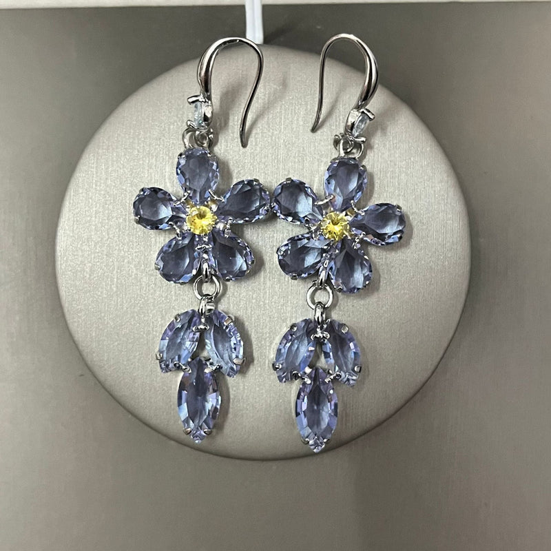 Zircon Flower Necklace - Velouré